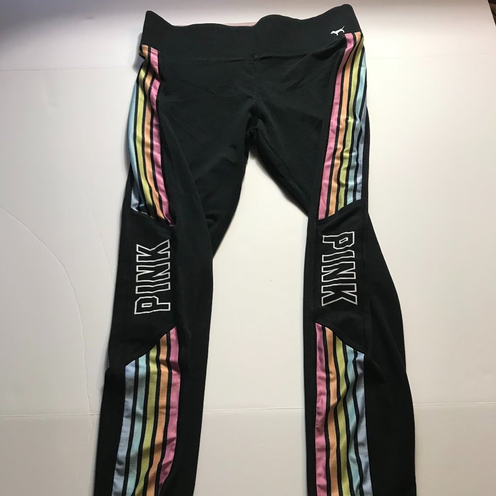 Pink Victoria's Secret Vintage Style Activewear Sport Cut Yoga Pants